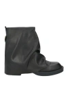 Ovyè Ovyé Woman Ankle Boots Black Size 8 Leather In Black