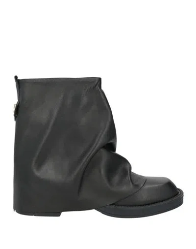 Ovyè Ovyé Woman Ankle Boots Black Size 8 Leather