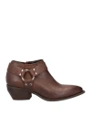Ovyè Ovyé Woman Ankle Boots Brown Size 7 Leather