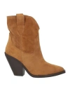 Ovyè Ovyé Woman Ankle Boots Camel Size 8 Leather In Beige