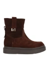 Ovyè Ovyé Woman Ankle Boots Chocolate Brown Size 9 Leather