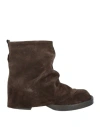 Ovyè Ovyé Woman Ankle Boots Dark Brown Size 8 Leather