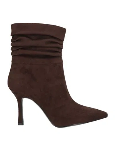 Ovyè Ovyé Woman Ankle Boots Dark Brown Size 9 Leather