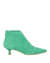 Ovyè Ovyé Woman Ankle Boots Green Size 7 Leather