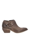 Ovyè Ovyé Woman Ankle Boots Light Brown Size 7 Leather