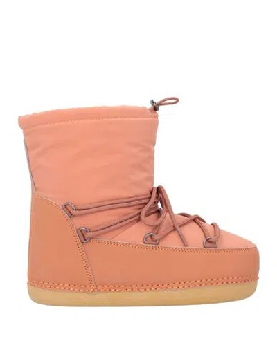 Ovyè Ovyé Woman Ankle Boots Salmon Pink Size 7 Textile Fibers