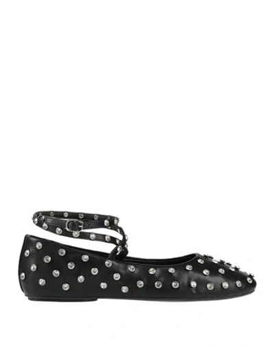 Ovyè Ovyé Woman Ballet Flats Black Size 11 Leather In Multi