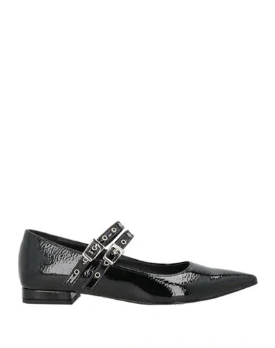 Ovyè Ovyé Woman Ballet Flats Black Size 7 Leather