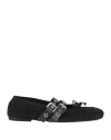 Ovyè Ovyé Woman Ballet Flats Black Size 7 Textile Fibers
