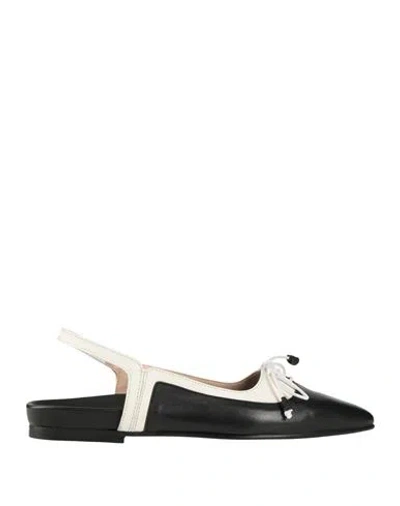 Ovyè Ovyé Woman Ballet Flats Black Size 8 Leather