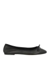 Ovyè Ovyé Woman Ballet Flats Black Size 8 Leather In Black