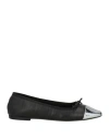 Ovyè Ovyé Woman Ballet Flats Black Size 8 Leather In Black