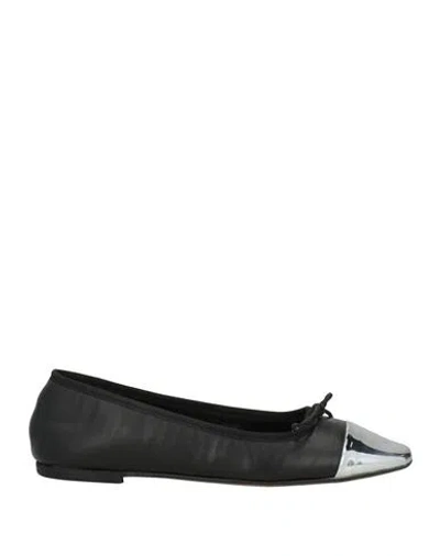 Ovyè Ovyé Woman Ballet Flats Black Size 8 Leather