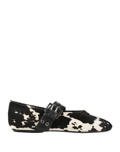 Ovyè Ovyé Woman Ballet Flats Black Size 8 Leather