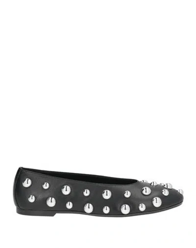 Ovyè Ovyé Woman Ballet Flats Black Size 8 Leather