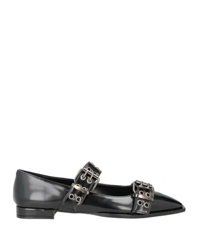 Ovyè Ovyé Woman Ballet Flats Black Size 8 Textile Fibers