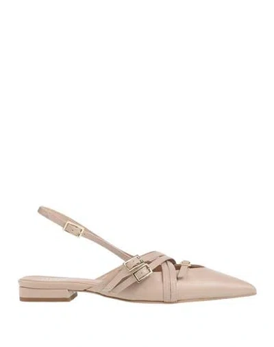 Ovyè Ovyé Woman Ballet Flats Blush Size 7 Leather In Neutral