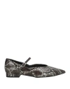 Ovyè Ovyé Woman Ballet Flats Dark Brown Size 7 Textile Fibers