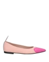Ovyè Ovyé Woman Ballet Flats Fuchsia Size 7 Leather In Pink