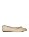 Ovyè Ovyé Woman Ballet Flats Gold Size 8 Synthetisches Material