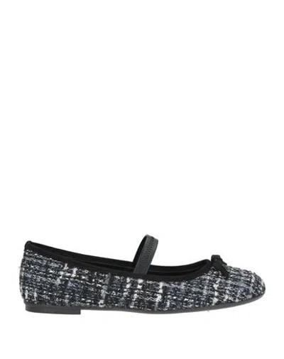 Ovyè Ovyé Woman Ballet Flats Midnight Blue Size 7 Textile Fibers In Black