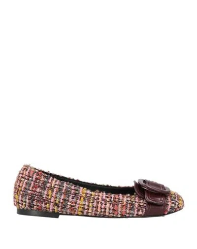 Ovyè Ovyé Woman Ballet Flats Pink Size 7 Textile Fibers