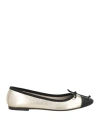 Ovyè Ovyé Woman Ballet Flats Platinum Size 8 Leather