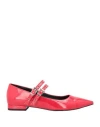 Ovyè Ovyé Woman Ballet Flats Red Size 7 Leather In Red