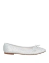Ovyè Ovyé Woman Ballet Flats Silver Size 8 Synthetisches Material In Silver