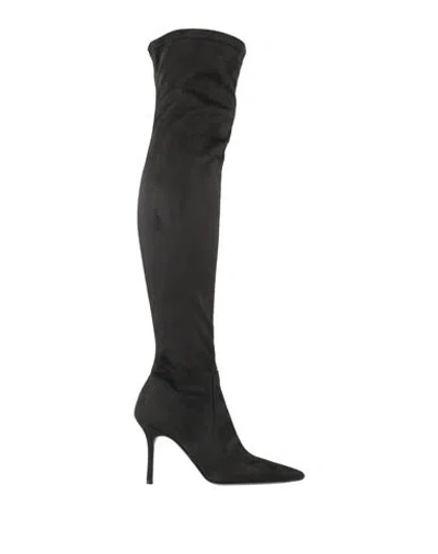 Ovyè Ovyé Woman Boot Black Size 7 Textile Fibers In Multi