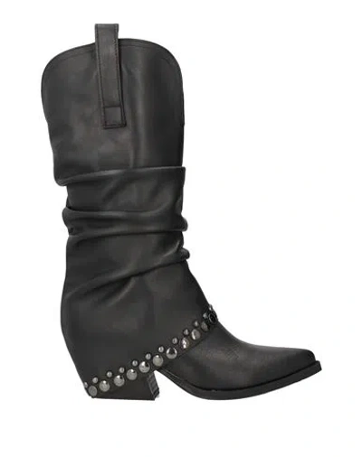 Ovyè Ovyé Woman Boot Black Size 8 Calfskin