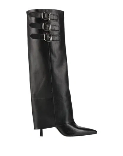 Ovyè Ovyé Woman Boot Black Size 8 Calfskin