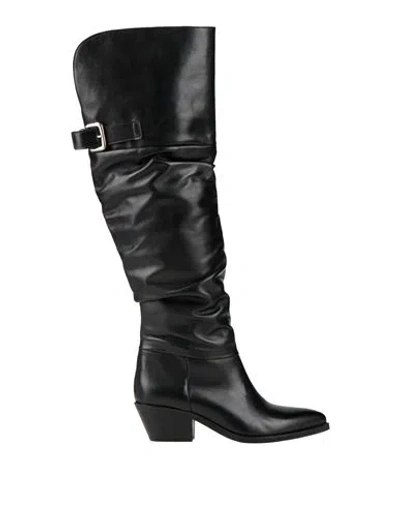 Ovyè Ovyé Woman Boot Black Size 8 Calfskin