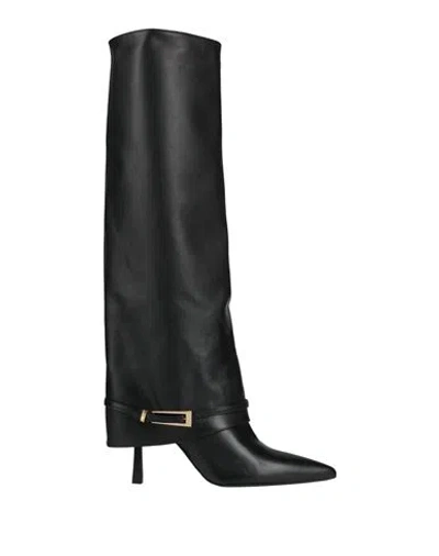 Ovyè Ovyé Woman Boot Black Size 8 Calfskin In Multi