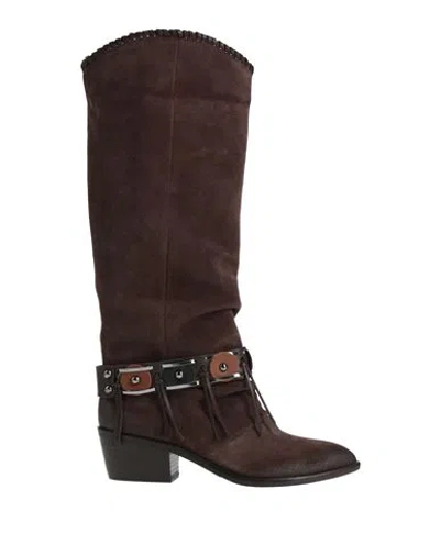 Ovyè Ovyé Woman Boot Chocolate Brown Size 7 Leather