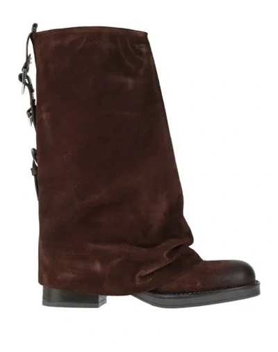Ovyè Ovyé Woman Boot Chocolate Brown Size 8 Leather