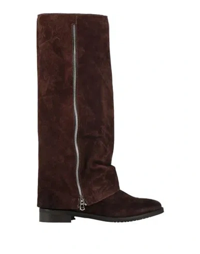 Ovyè Ovyé Woman Boot Chocolate Brown Size 8 Leather