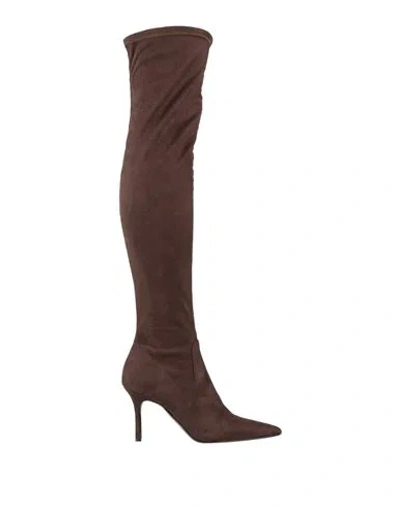 Ovyè Ovyé Woman Boot Chocolate Brown Size 8 Textile Fibers