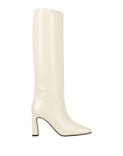 Ovyè Ovyé Woman Boot Cream Size 6 Leather In Neutral