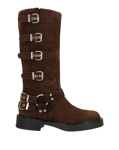 Ovyè Ovyé Woman Boot Dark Brown Size 8 Leather