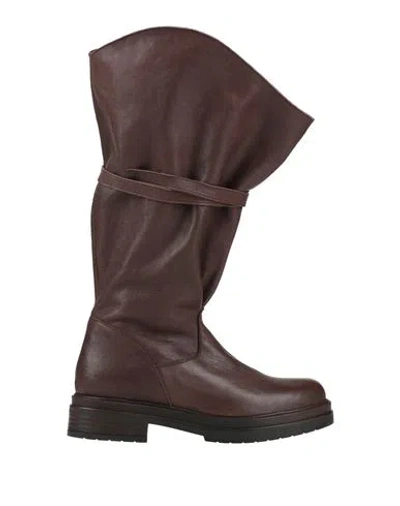 Ovyè Ovyé Woman Boot Dark Brown Size 9 Leather