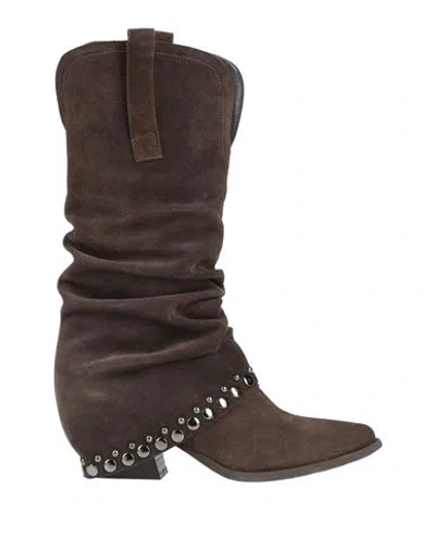 Ovyè Ovyé Woman Boot Khaki Size 8 Leather