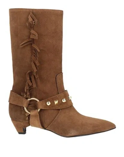 Ovyè Ovyé Woman Boot Light Brown Size 8 Leather