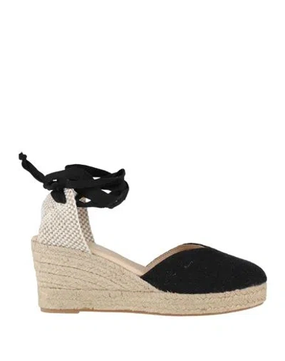 Ovyè Ovyé Woman Espadrilles Black Size 8 Textile Fibers