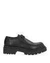 Ovyè Ovyé Woman Lace-up Shoes Black Size 8 Calfskin