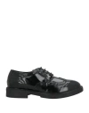 Ovyè Ovyé Woman Lace-up Shoes Black Size 8 Textile Fibers