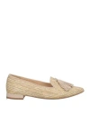 Ovyè Ovyé Woman Loafers Beige Size 8 Textile Fibers In Beige