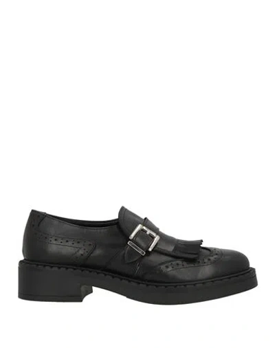 Ovyè Ovyé Woman Loafers Black Size 10 Calfskin