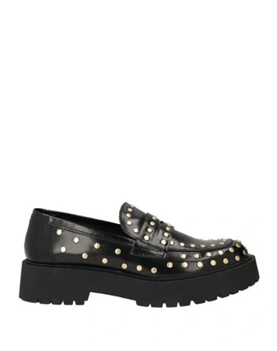 Ovyè Ovyé Woman Loafers Black Size 10 Leather