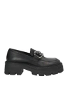 Ovyè Ovyé Woman Loafers Black Size 7 Calfskin In Black